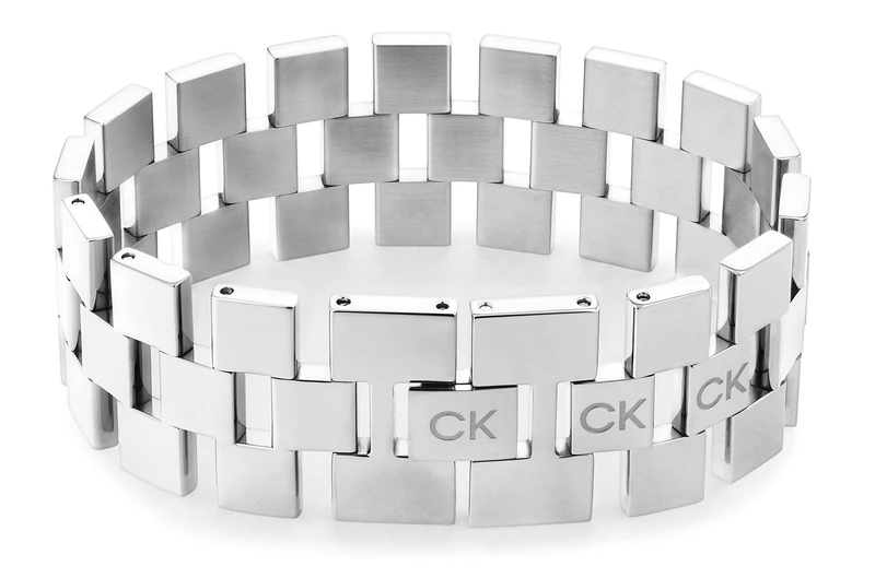 Calvin Klein Women's GEOMETRIC Collection Link Bracelet in Stainless Steel - 35000243