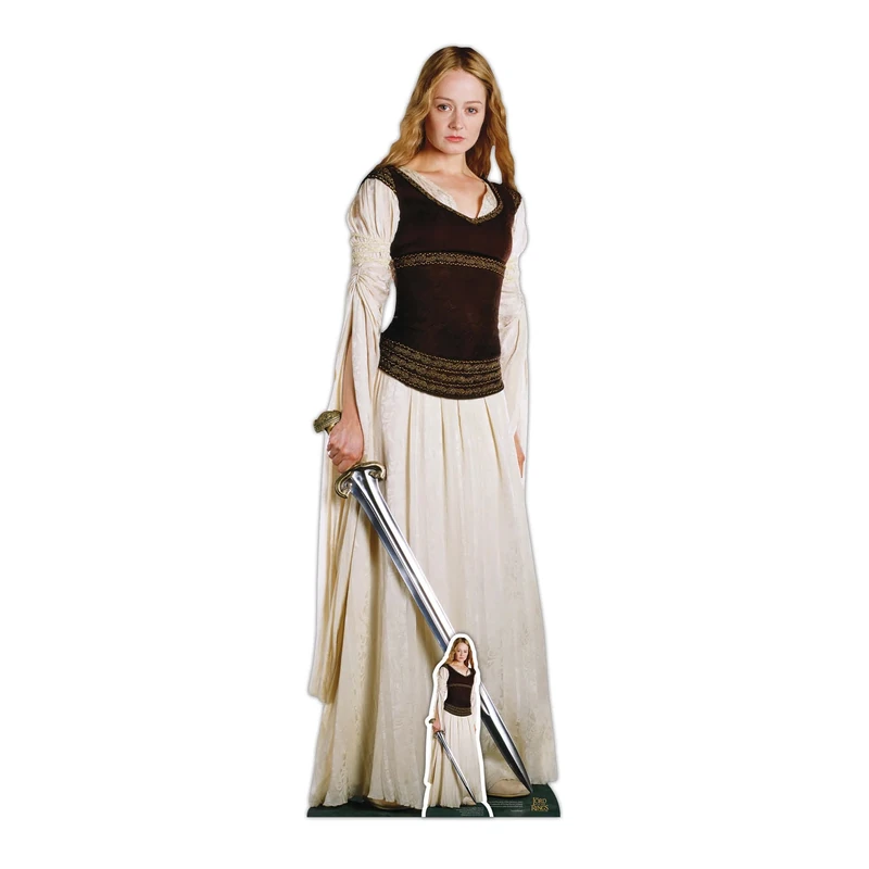 Star Cutouts SC4139 Lord of the Rings Éowyn Cardboard Cutout – Miranda Otto Lifesize Shieldmaiden Display