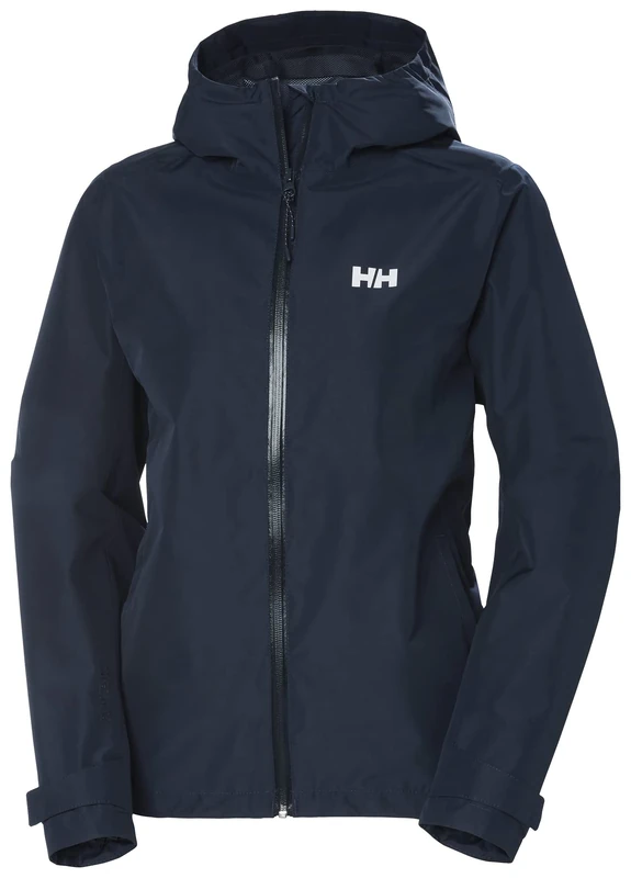 Helly Hansen Womens W Active Ocean Bound Rain Jacket, Navy, XL EU
