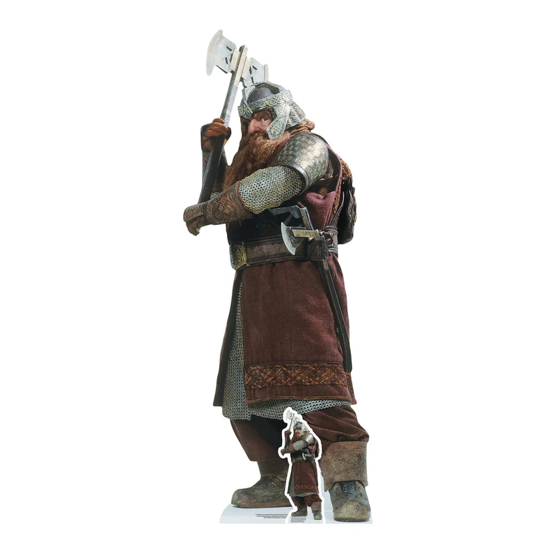 Star Cutouts Gimli The Lord of Rings Lifesize Cardboard Cutout With Mini