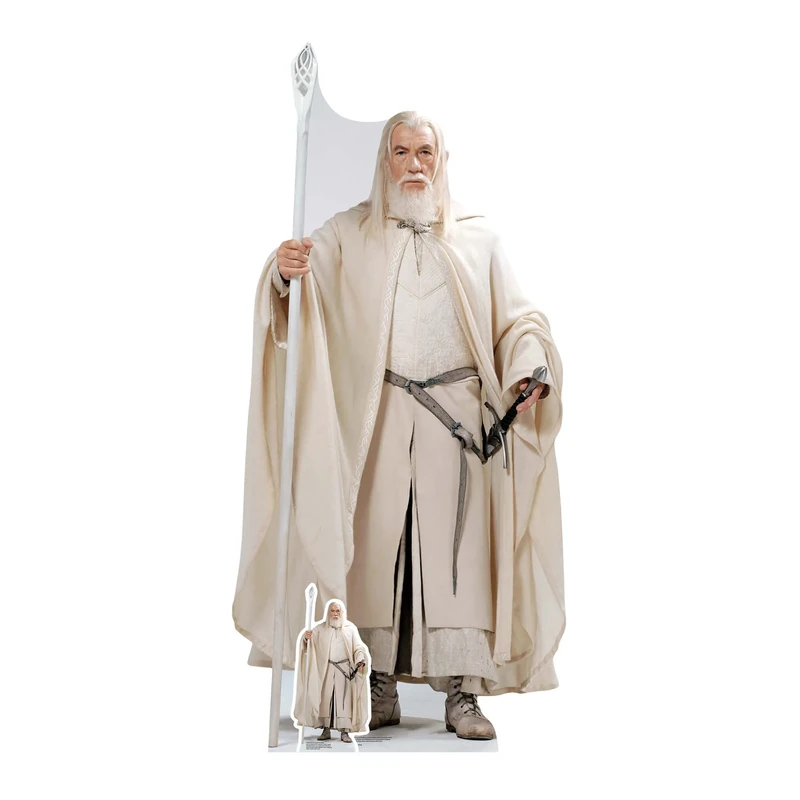 Star Cutouts Gandalf the White The Lord of the Rings Lifesize Cardboard Cutout With Mini