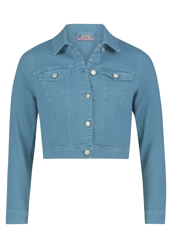 Vera Mont Vera Mont Women's 8662/4088 Denim Jacket, Smoky Teal, XS