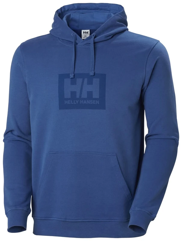 Helly Hansen Men's HH Box Hoodie - Azurite, 100% Cotton
