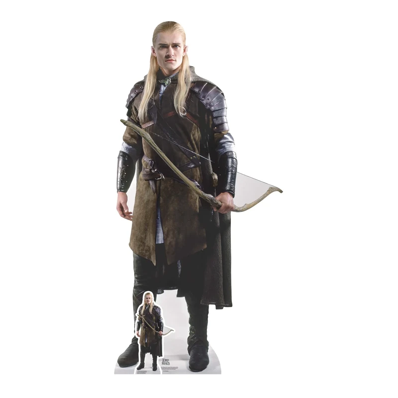 Star Cutouts SC4129 Legolas with Bow Lifesize Cardboard Cutout – Lord of the Rings Elven Archer Display, Fantasy Party Decoration & Fan Gift