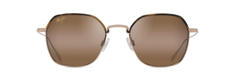 Maui Jim Moon Doggy Sunglasses with Patented Polarized Plus2 Lenses Square, Hcl Moon Doggy Gold, One Size