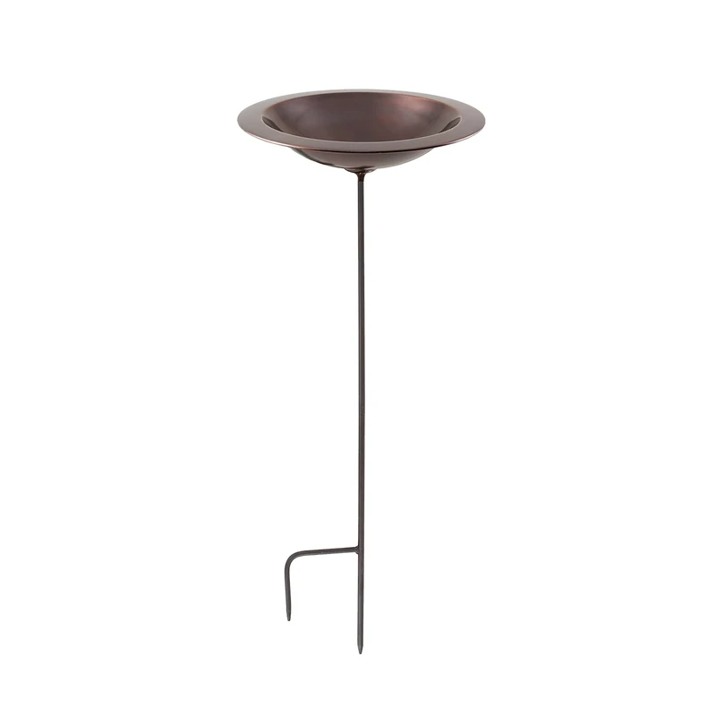 Achla Designs 201-3006 Classic II w/Stake Birdbath, Antique Copper