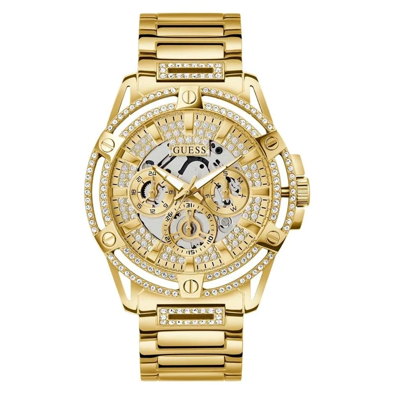 GUESS Men Analog-Digital Quartz Watch with Stainless Steel Strap GW0497G2