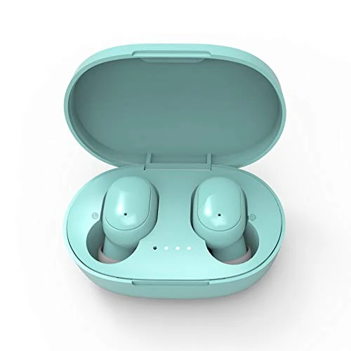 CRMAD Wireless Earbuds, Bluetooth 5.0 Headphones HI-FI Stereo, Wireless Earphones 60H Playtime Type-C Charging (Blue,A6S/CMA-3587)