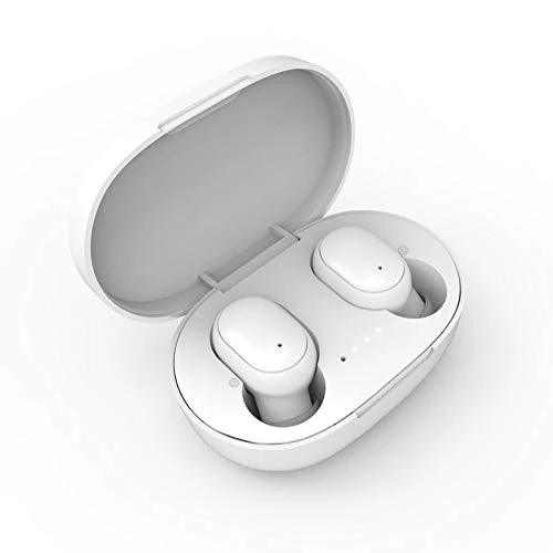 CRMAD Wireless Earbuds, Bluetooth 5.0 Headphones HI-FI Stereo, Wireless Earphones 60H Playtime Type-C Charging(White,A6S/CMA-3556)