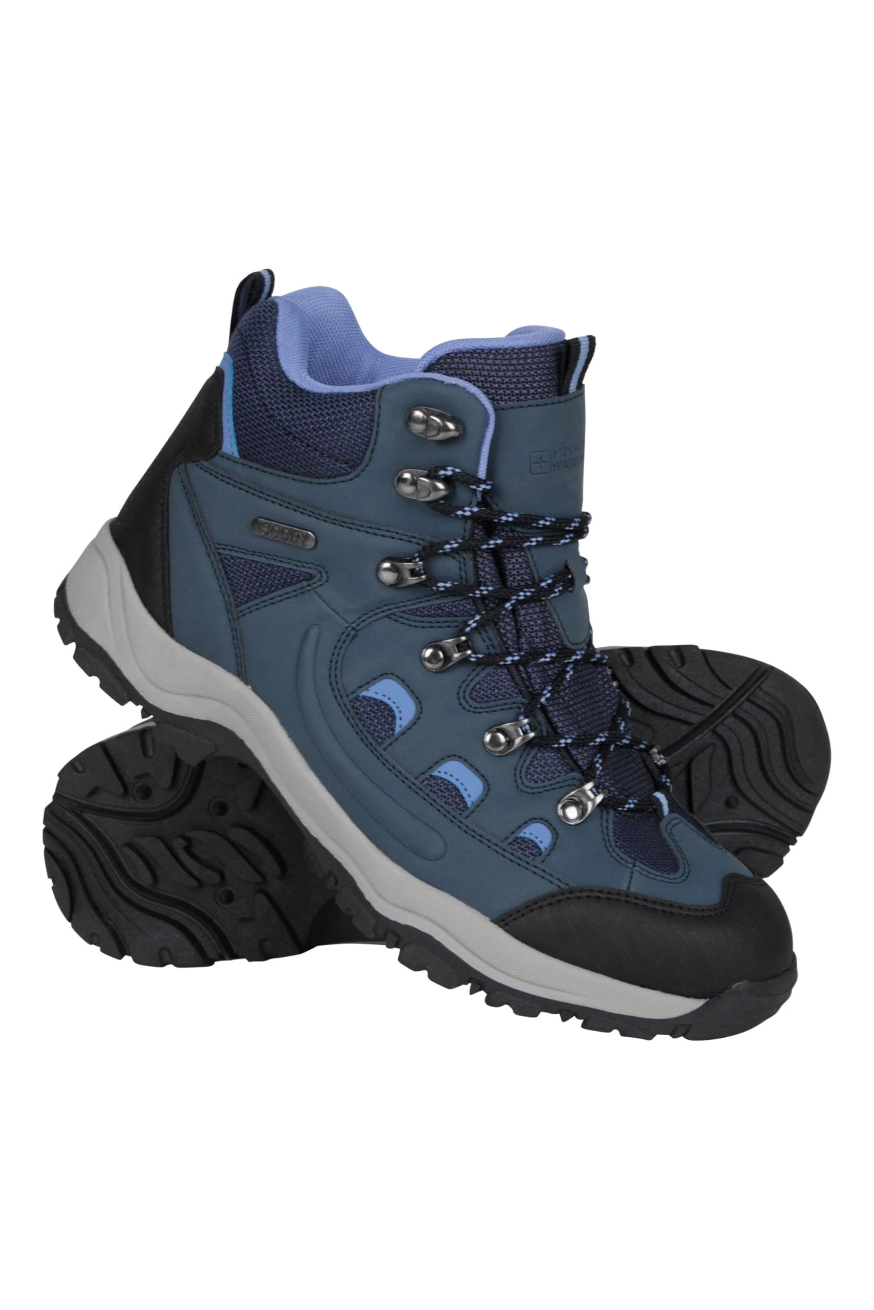 Mountain Warehouse Adventurer Womens Boots - Waterproof Rain Boots, Synthetic & Textile Walking Shoes - For Spring Summer, Hiking & Trekking Navy Adult Shoe Size 5