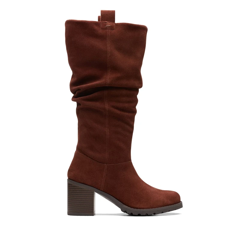 Clarks Women's Clarkwell Rise Fashion Boots, British Tan Sde, 7 UK