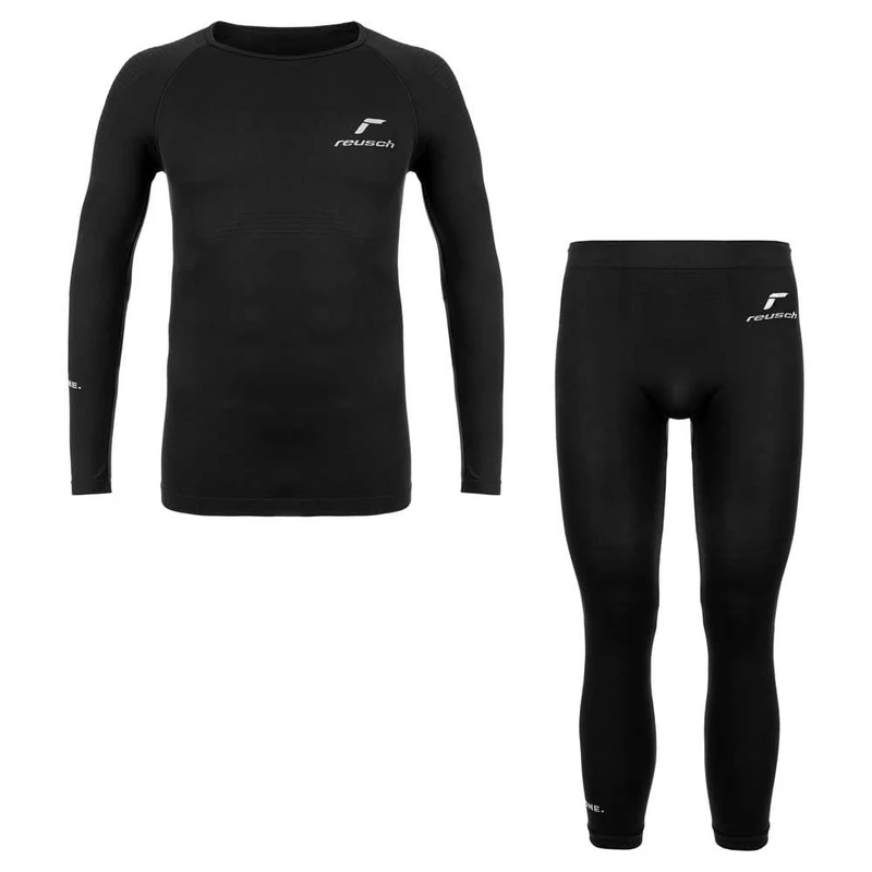 Reusch Unisex Children's Functional Underwear for All Sports Activities Baselayer Set, black, 134 - Image 1