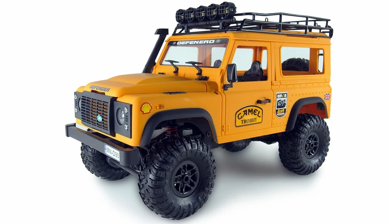Amewi 22565 D90X12 Landrover Scale Crawler Licensed Vehicle 4WD 1:12 RTR, Yellow