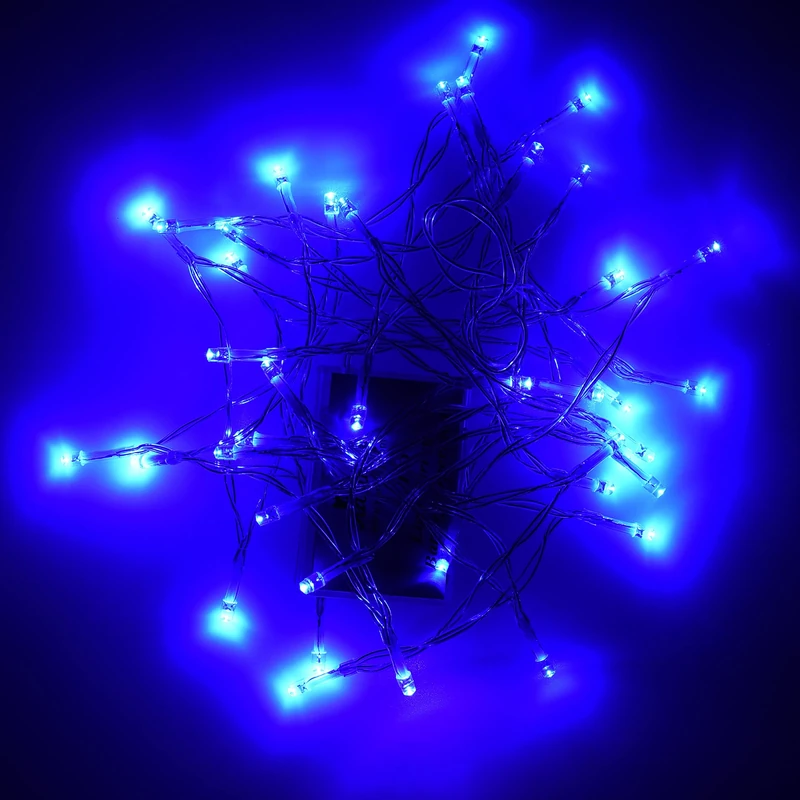 Karlling Battery Operated Blue 40 LED Fairy Light String Wedding Party Xmas Christmas Decorations(Blue,10 Pack)