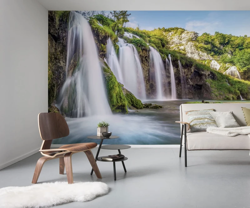 Komar Non-Woven Photo Wallpaper Downfall Size 368 x 248 cm 4 Parts Including Paste