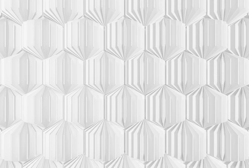 Komar Non-Woven Photo Wallpaper - Origami - Size 368 x 248 cm, 4 Pieces Including Paste - Wallpaper for Living Room, Bedroom - Image 1
