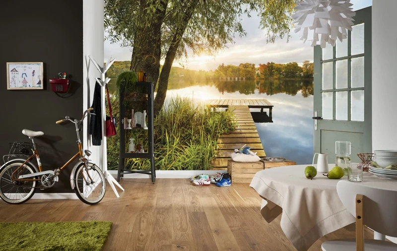 Komar Non-Woven Photo Wallpaper Picnic Size 368 x 248 cm 4 Parts Including Paste