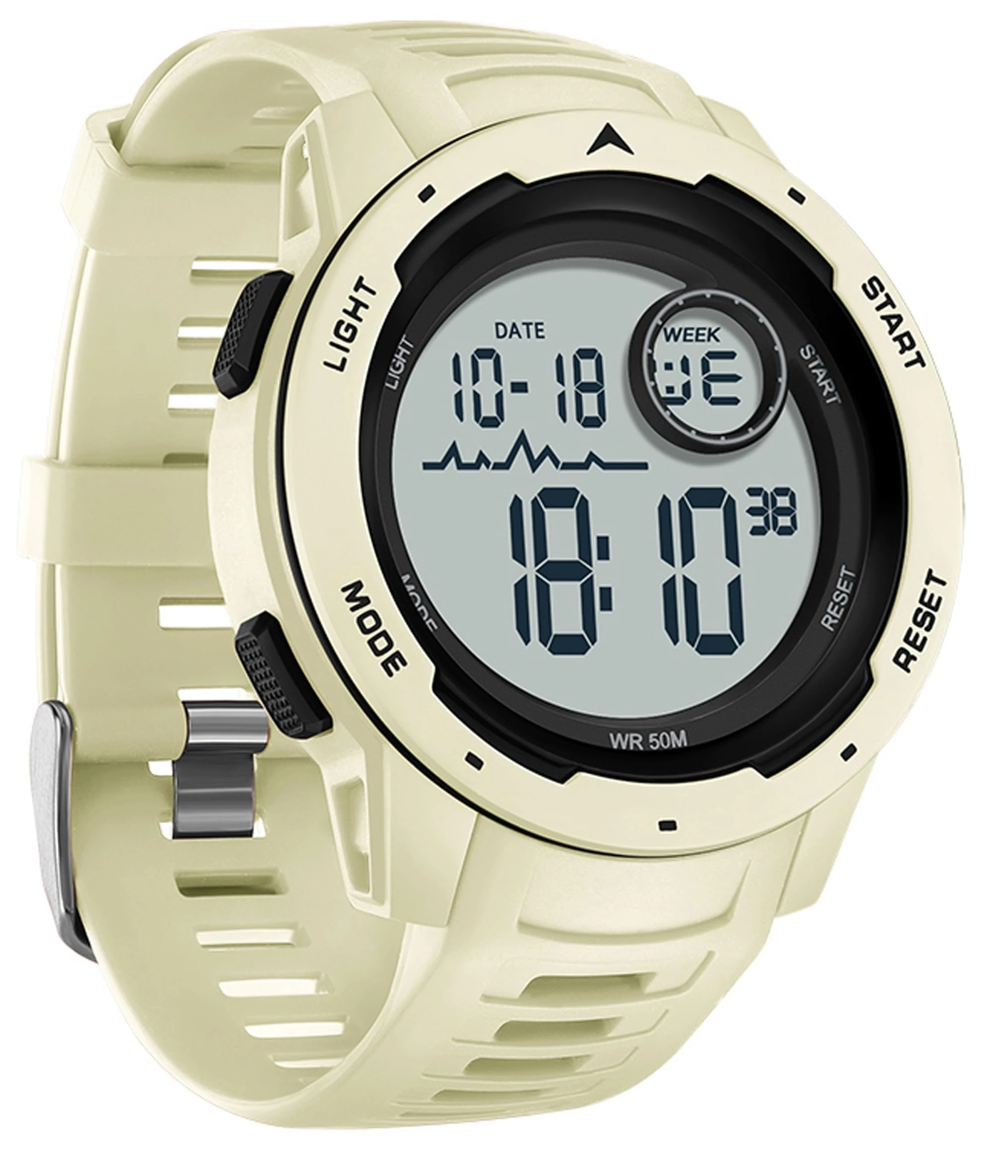 findtime Men's Digital Watch 50M Waterproof Tactical Watch Backlight Stopwatch Alarm 12/24H Sport Outdoor Wrist Watch