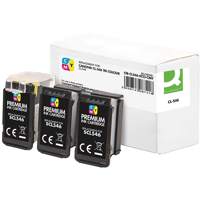 Q-Connect Remanufactured Ink For Canon CL546CMY Tri-Colour CMY