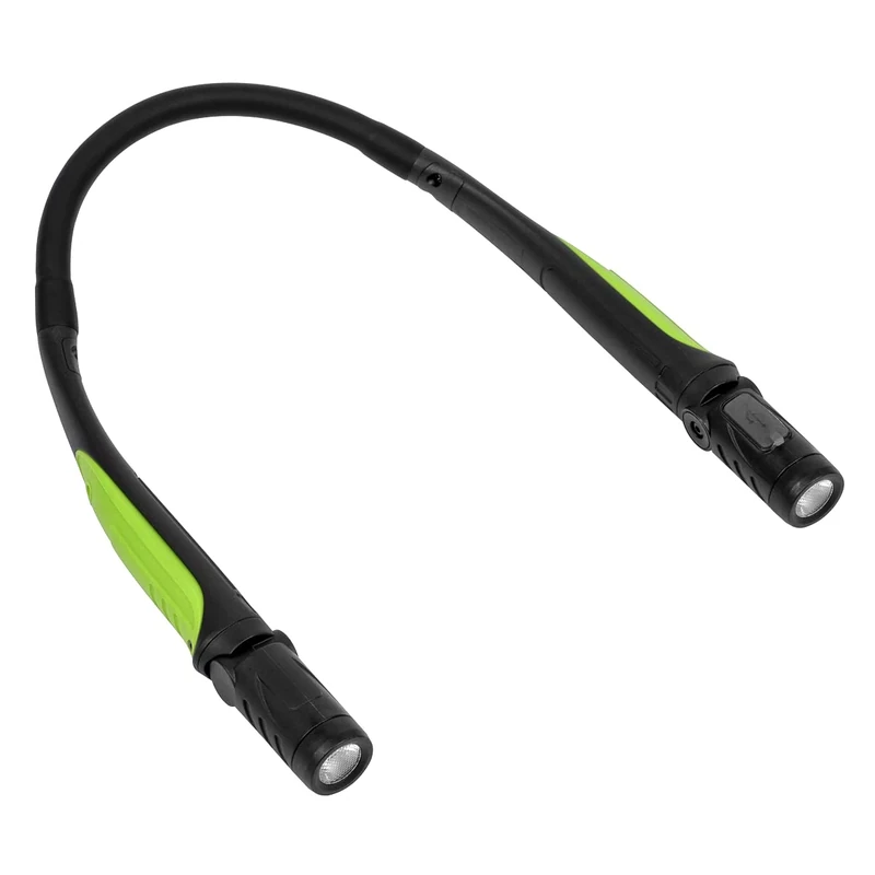 Sealey SMD LED Rechargeable Neck Torch 320 Lumen - NT320LED, Black/Green