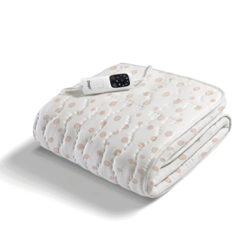 Daga Warm Sleep Cotton Bed Warmer, Intellisense Technology, Italian Cotton, Multi-Timer, 6 Temperature Levels, 150 x 80 cm