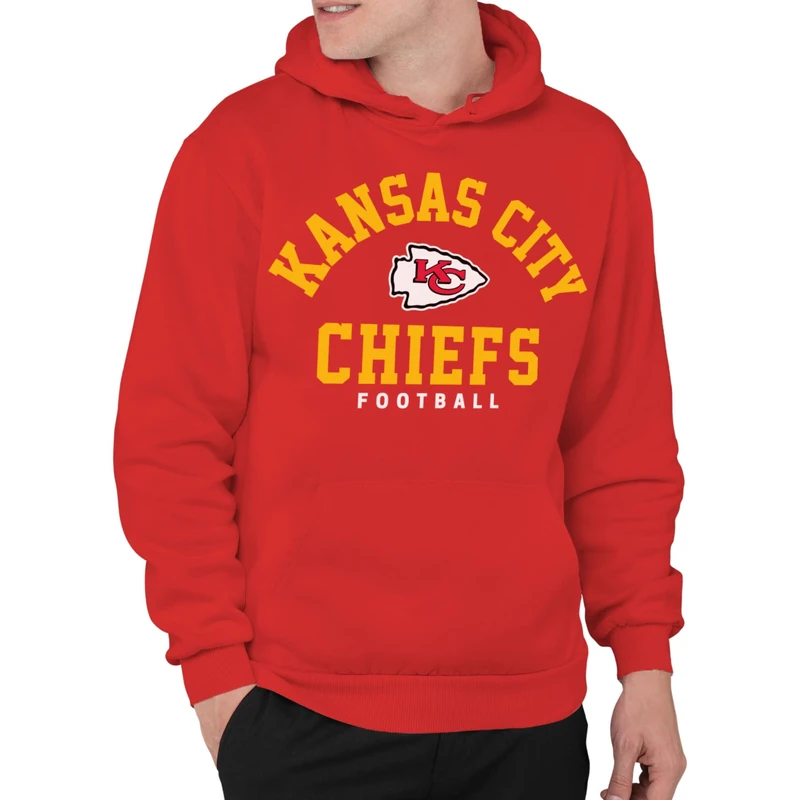 Junk Food NFL Classic Team Logo Hoodie Red