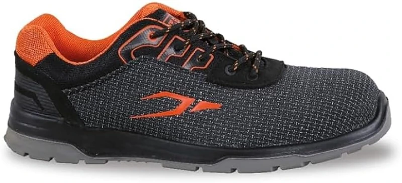 BETA 7322SA 43 High Abrasion Resistant Fabric Shoes with Heel Stability Support Black