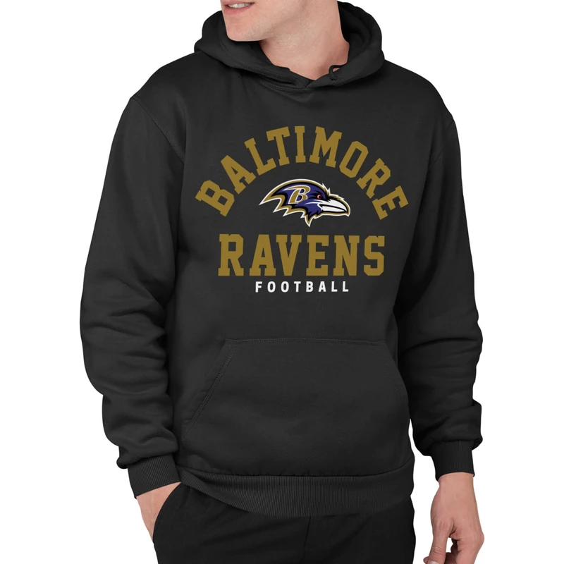 Junk Food NFL Classic Team Logo Hoodie Black