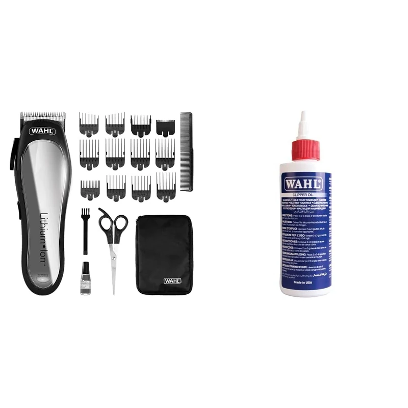 Wahl Power Clipper, Lithium Cordless Head Shaver & Family Haircutting Kit - Quick Charge, Clipper Oil Included, 250 ml