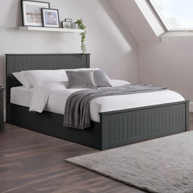Julian Bowen Maine Ottoman Bed - Anthracite Painted Beds