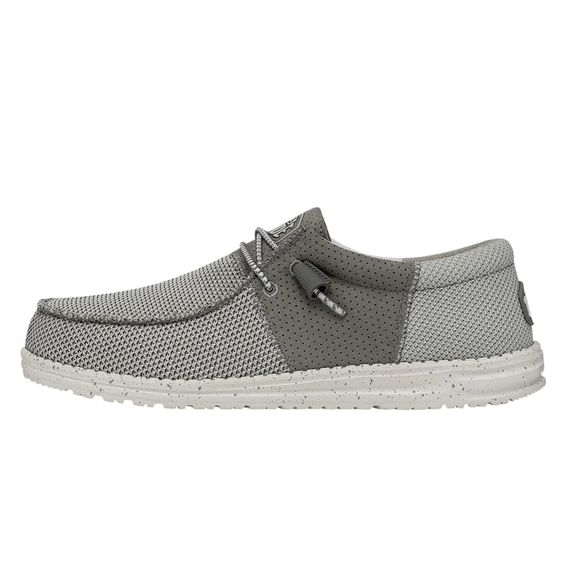HEYDUDE Men's Wally Tri Moc Toe Shoes, ash, 7 UK