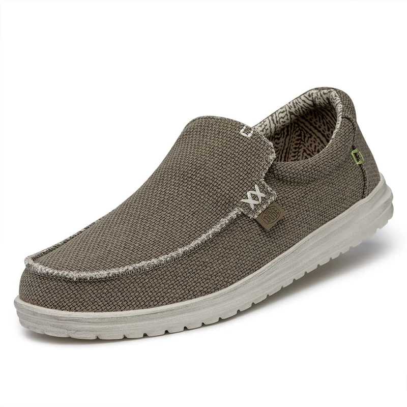 HEYDUDE - Mikka Braided, Men Slip-On Shoes, Fossil, M6