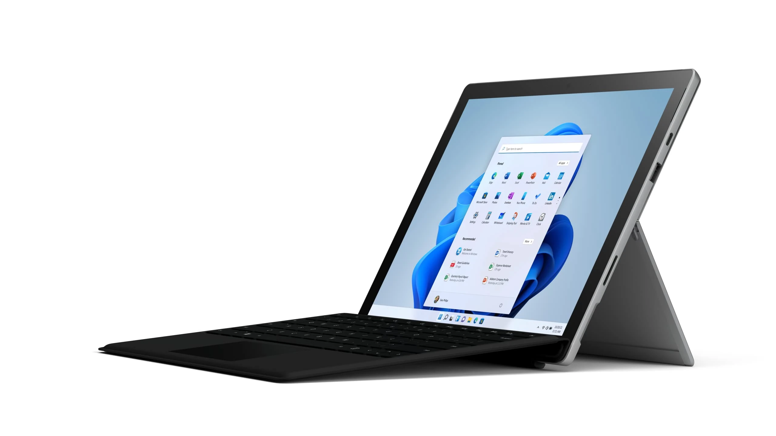 Microsoft Surface Pro 7+ - 12.3 Inch 2-in-1 Tablet PC - (Intel Core i5-1135G7, 8GB RAM, 256GB SSD, Windows 11 Home) - Platinum