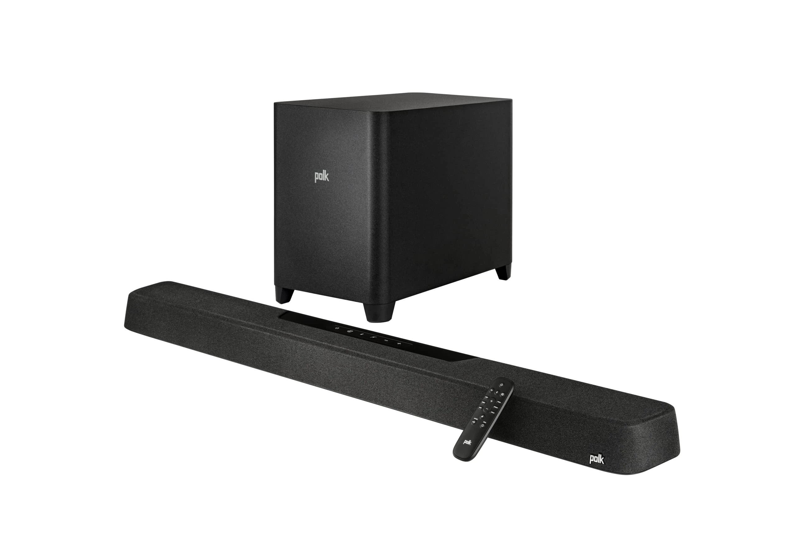 Polk Audio MagniFi Max AX Dolby Atmos 5.1.2 Soundbar System, Wireless Subwoofer, DTS:X, Chromecast, Alexa, Spotify Connect, AirPlay 2 & Bluetooth - Black