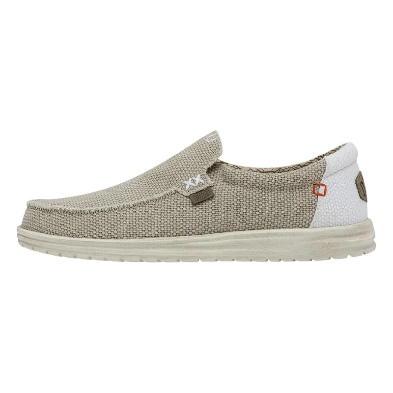 HEYDUDE Men Mikka Braided Off White Casual Moccasin 39 EU