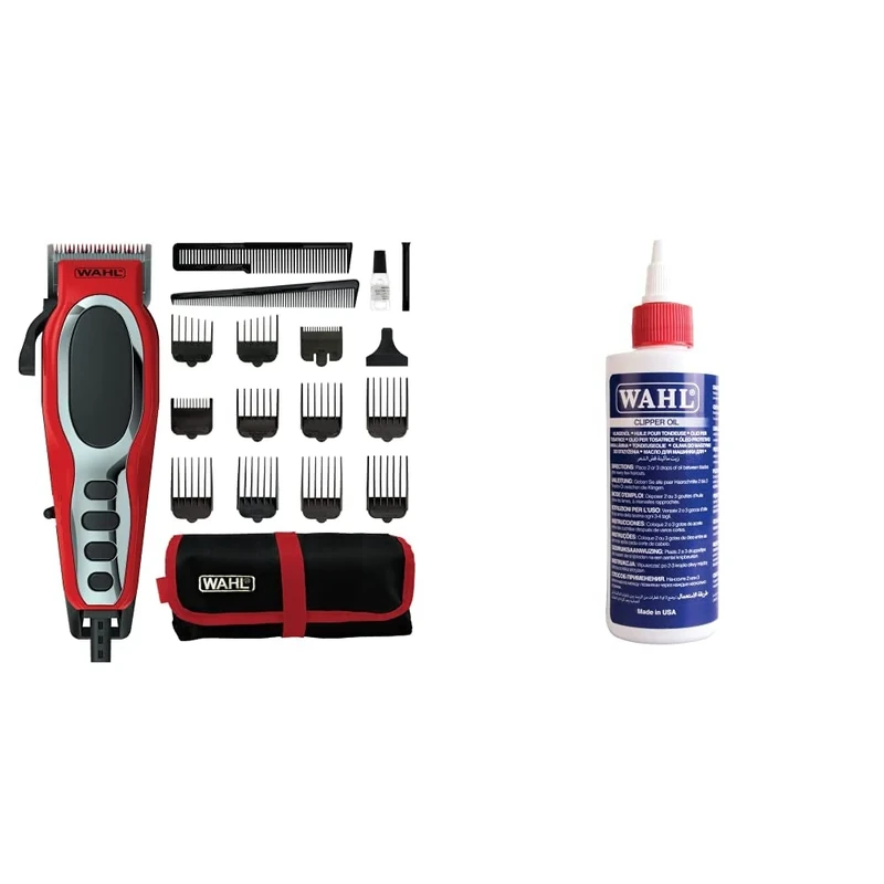 Wahl Fade Pro Hair Clipper, Perfect Fade, Men's Hair Clippers, Afro Head Shaver, Corded & Clipper Oil, Blade Oil for Hair Clippers, Beard Trimmers and Shavers, 250 ml