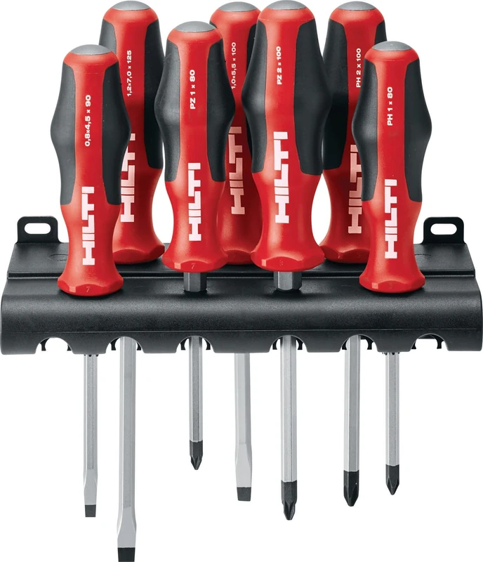 Hilti Manual Screwdriver Set S-SD-S COMP (Manual Screwdriver, Black Point Bit and Wall Mount Rack Hex Insert, 2039207) - Image 1