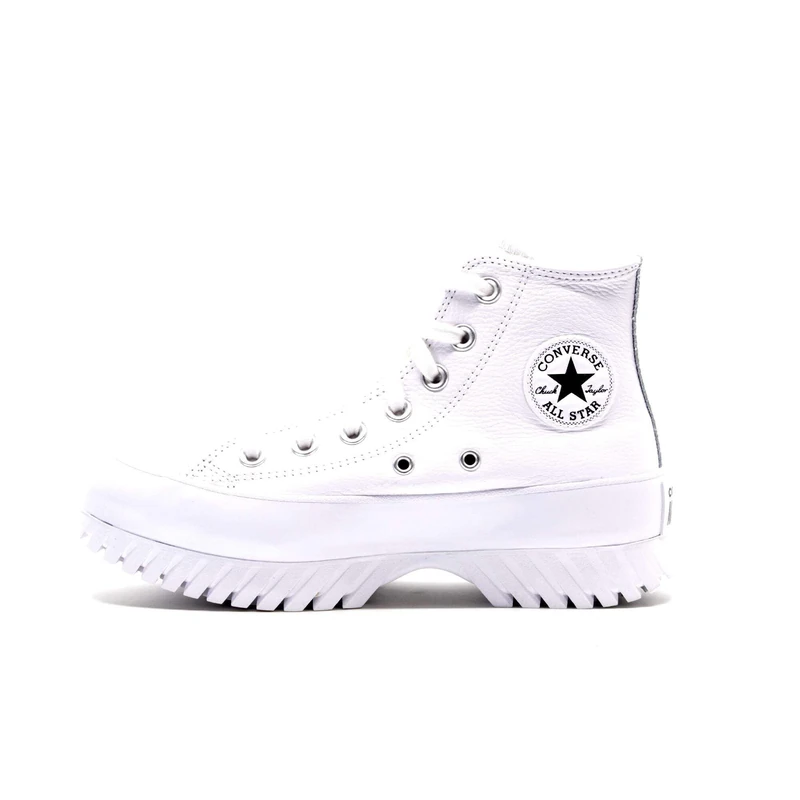 CONVERSE A03704C Chuck Taylor All Star Lugged 2.0 Leather Men Black/EGRET/White UK 6