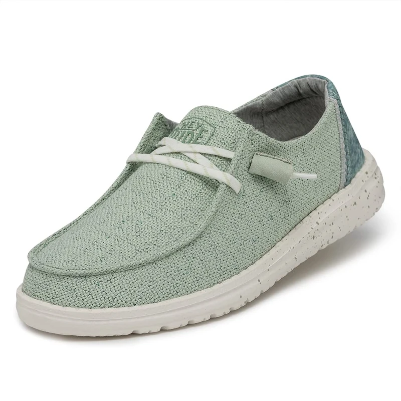 Hey Dude Women's Wendy Woven Moccasin, Mint, EU 42, Mint, 9 UK