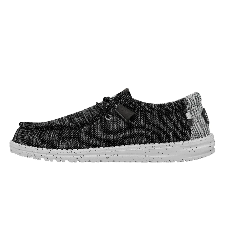 Hey Dude Men's Wally Stretch Moc Toe Shoes, Meteorite, 8 UK