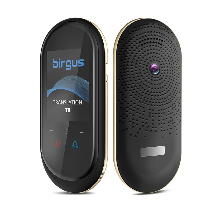 Birgus Translator Electronic Language Translator, Voice Translator OCR Photo Translation/WiFi/Hospot/Offline, Instant Translator for Travel, Business and Language Learning