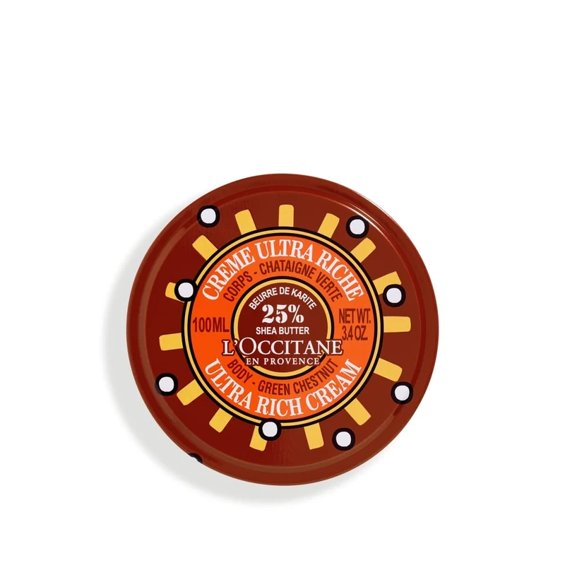 L'Occitane Shea Chestnut Body Cream, Holiday Collection, Nourish & Soften Skin 3.4 Oz