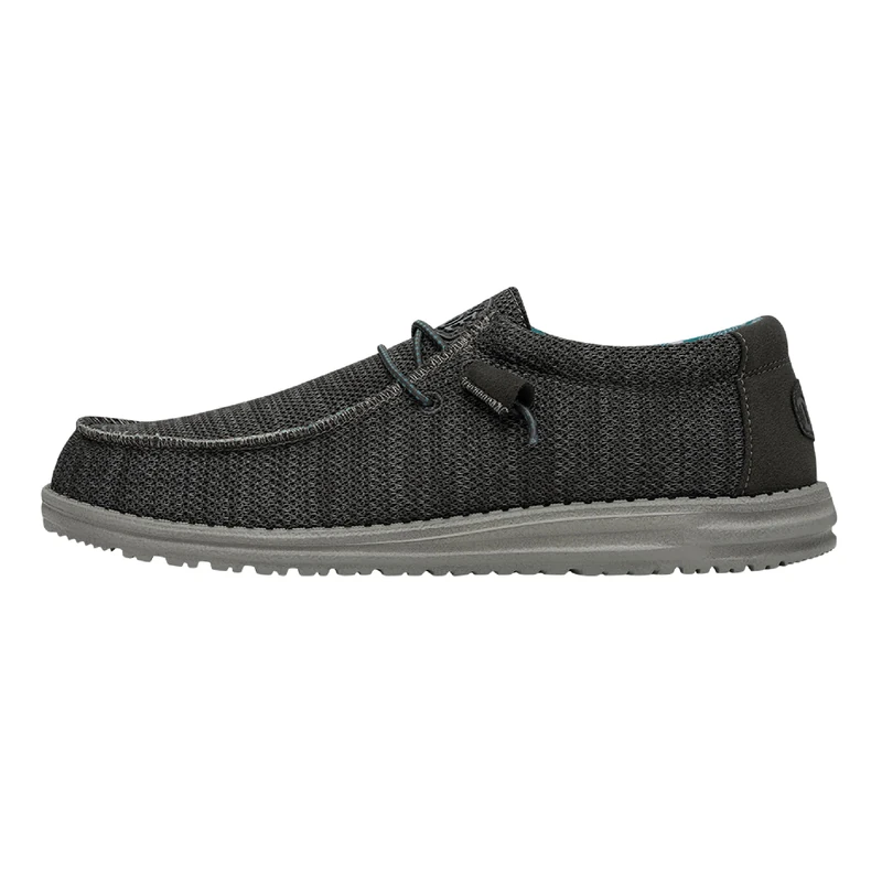 HEYDUDE Men's Wally Sox Moc Toe Shoes, Charcoal, 7 UK
