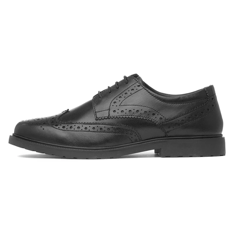 Hush Puppies Women's Verity Brogue, Black, 4