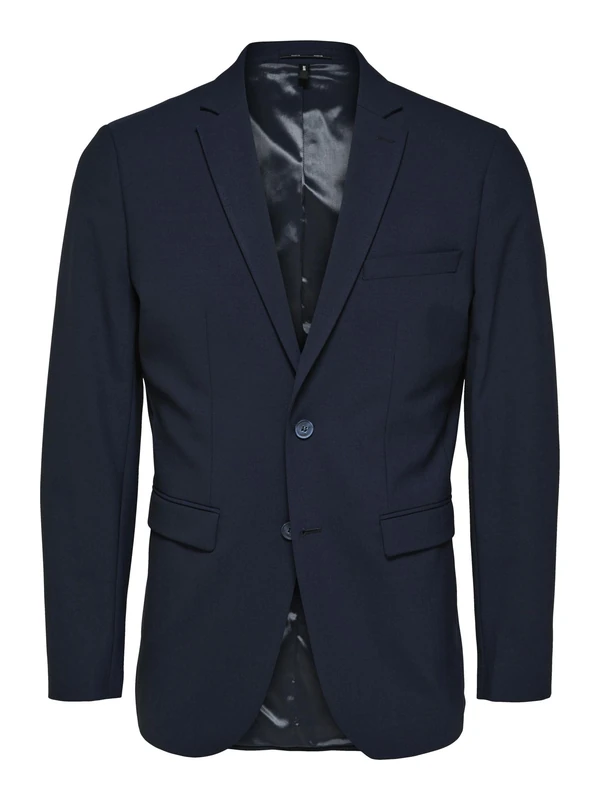 SELETED HOMME Men's Slhslim-Elon BLZ Flex B Noos Jacket, Blazer Navy, 34R - Image 1