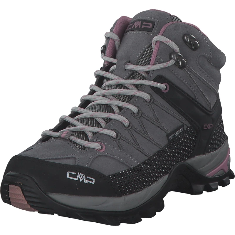 CMP Women's Rigel Mid Wmn Trekking Wp Walking Shoe, Cemento-Fard, 36 EU, Cemento Fard, 4 UK