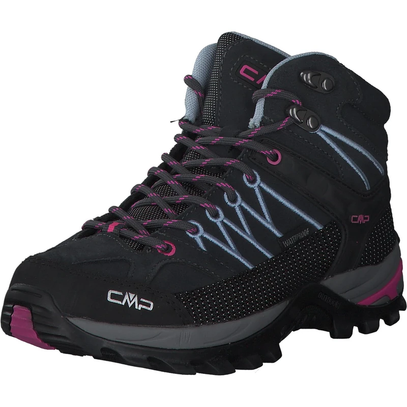 CMP Women's Rigel MID WMN Trekking Shoes WP, Titanium-Skyway, 6.5 UK