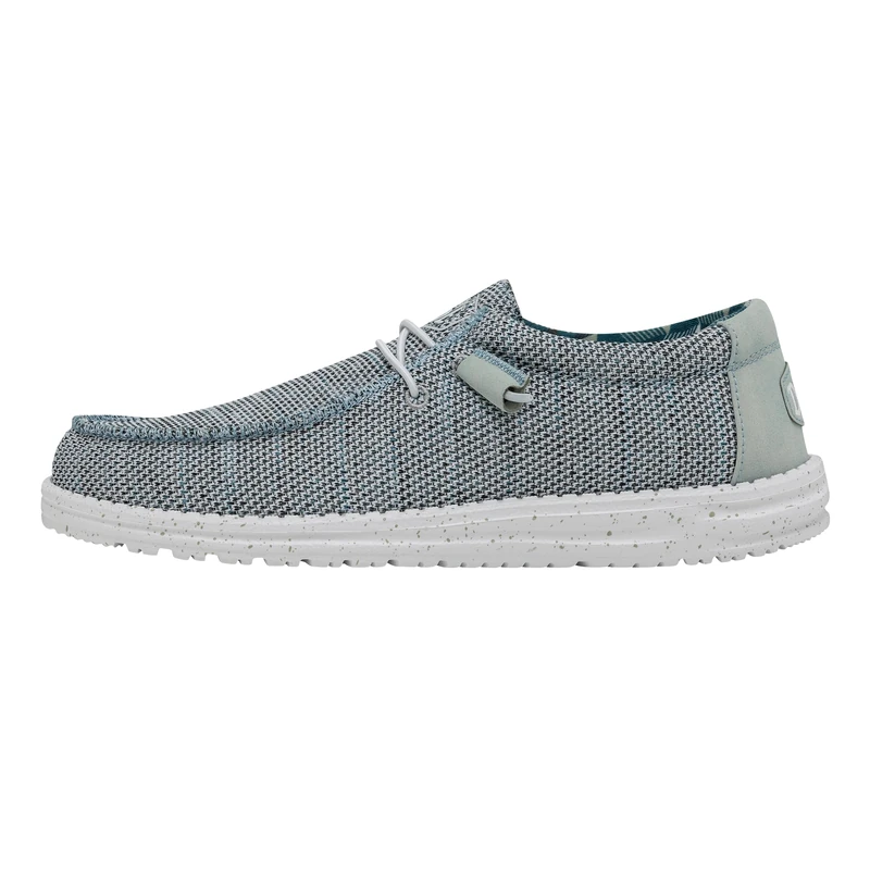HEYDUDE - Men's Wally Sox - Casual Slip-On Shoes - Moccasin Style, Ice Grey, 13 UK