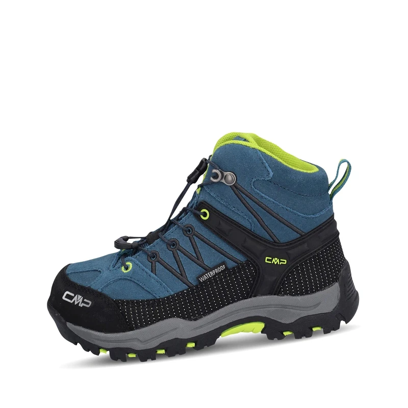 CMP Unisex Children's Rigel Mid Trekking Shoes WpTrekking Shoes, Deep Lake Acido, 2.5 UK