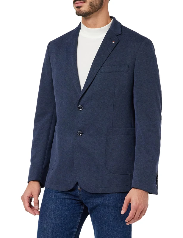 bugatti Men's 398133-39261 Jacket, Marine-380, 38R